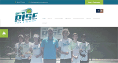 Desktop Screenshot of ontherisetennisacademy.com